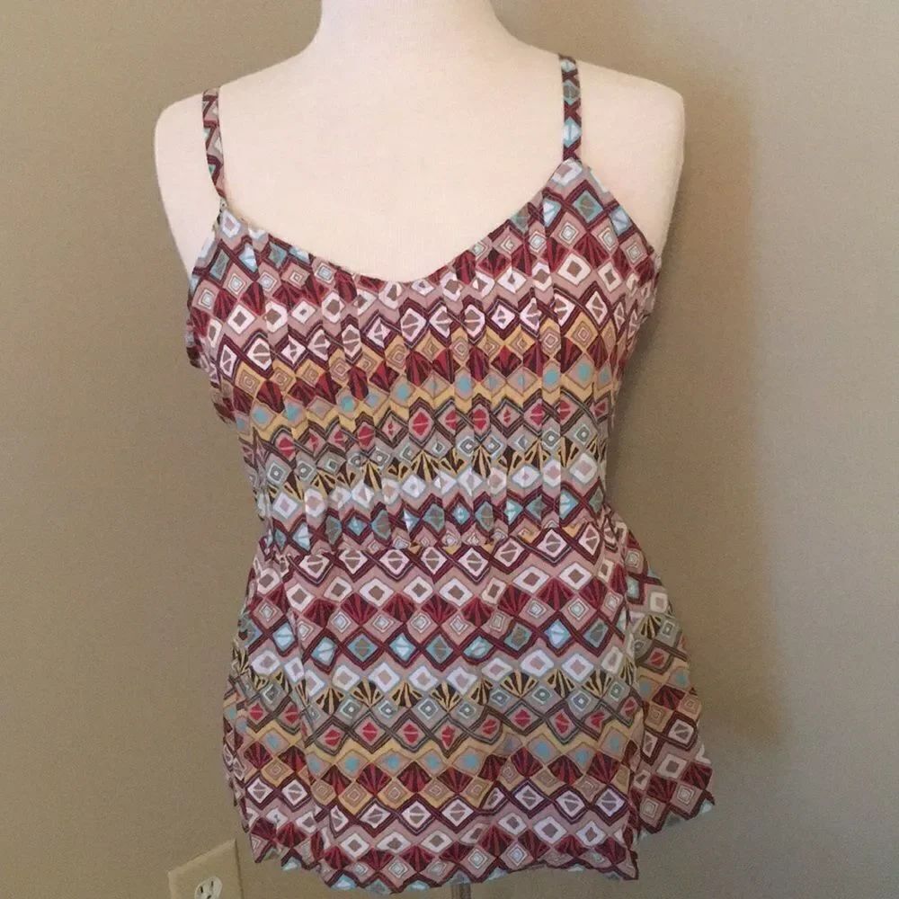 American Rag sleeveless geometric pink Tank Top